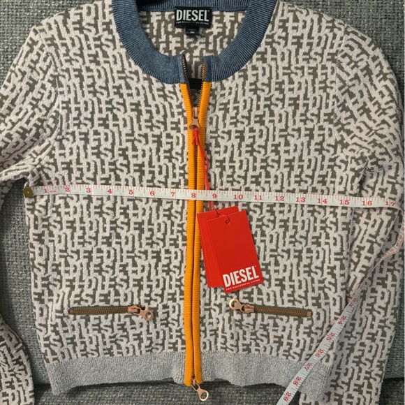 Diesel Monogram Cardigan S Authentic ( matching set available medium size skirt) - Picture 14 of 16